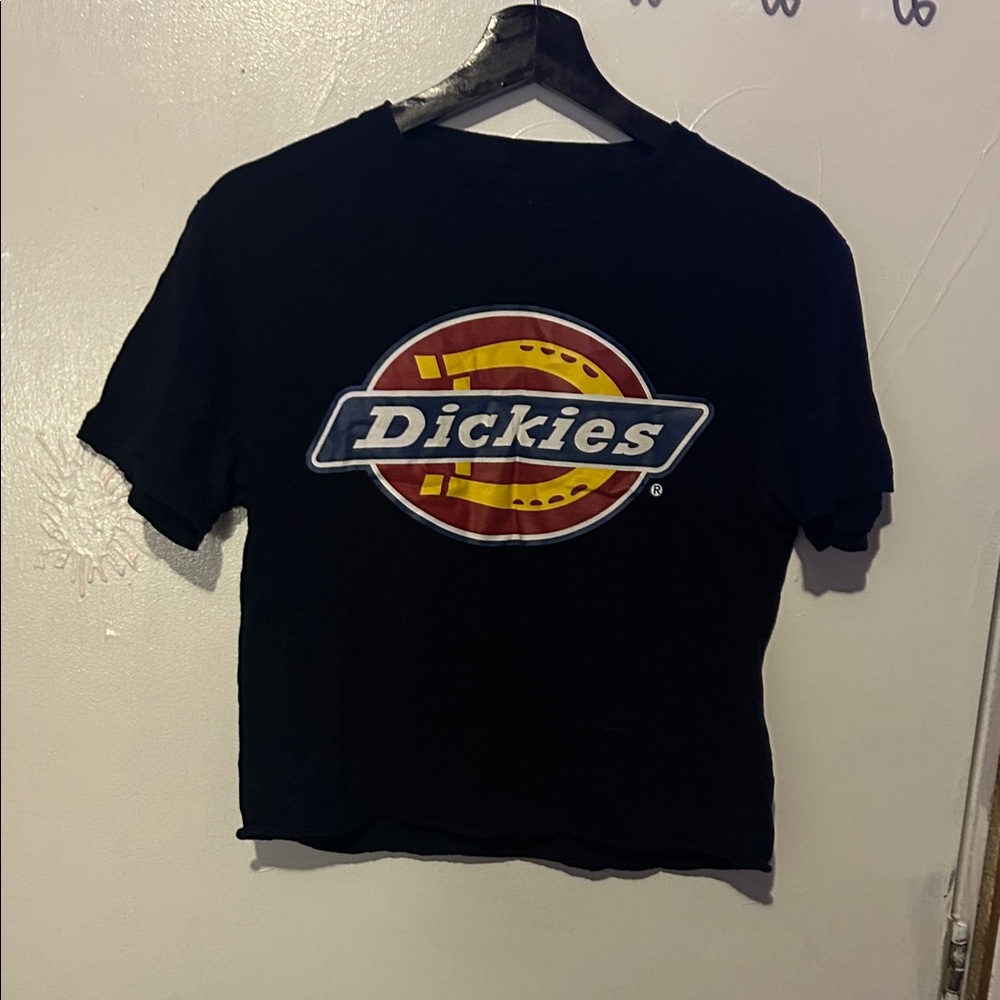 Dickies Black Logo Cropped Tee